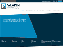 Tablet Screenshot of paladinlawoffices.com